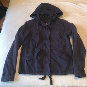 Martin & OSA navy hooded lightweight jacket size xs